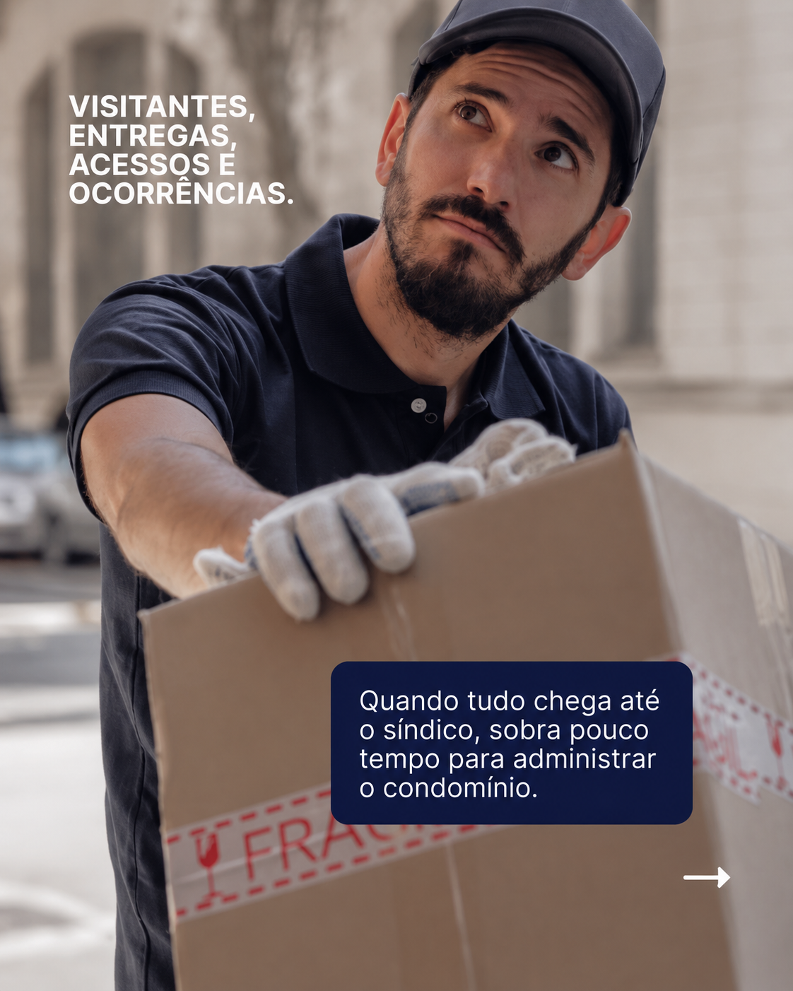 Visitantes, entregas, acessos e ocorrências centralizados